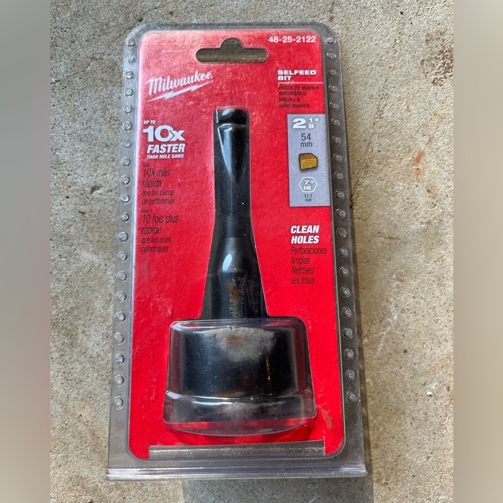 Milwaukee 2-1/8 in. High-Speed Steel Self-Feed Bit